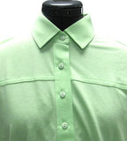 Leon Levin Womens Short Sleeve Banded Bottom 104 Spearmint