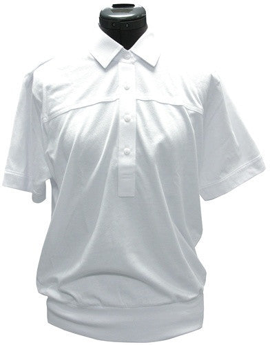Leon Levin Womens Short Sleeve Banded Bottom 104 White
