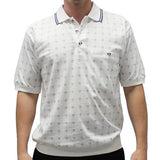 Safe Harbor Allover Short Sleeve Banded Bottom Shirt 112001