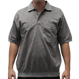Safe Harbor Allover Short Sleeve Banded Bottom Shirt 112010