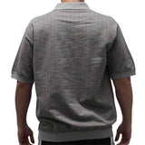 Safe Harbor Allover Short Sleeve Banded Bottom Shirt 112010