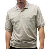 Safe Harbor Allover Short Sleeve Banded Bottom Shirt 112011