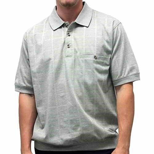Classics by Palmland Allover Short Sleeve Banded Bottom Shirt 112018