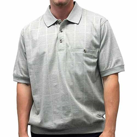 Classics by Palmland Allover Short Sleeve Banded Bottom Shirt 112018