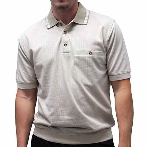 Classics by Palmland Allover Short Sleeve Banded Bottom Shirt 112019
