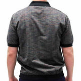 Classics by Palmland Allover Short Sleeve Banded Bottom Shirt 112025