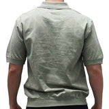 Safe Harbor Allover Short Sleeve Banded Bottom Shirt 112027