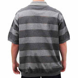 Classics by Palmland Allover Short Sleeve Banded Bottom Shirt 112029