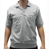 Safe Harbor Allover Short Sleeve Banded Bottom Shirt 112030