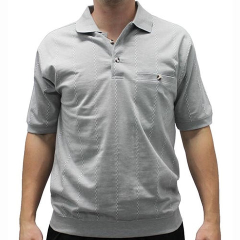 Safe Harbor Allover Short Sleeve Banded Bottom Shirt 112030