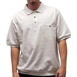 Safe Harbor Allover Short Sleeve Banded Bottom Shirt 112055