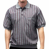 Safe Harbor Allover Short Sleeve Banded Bottom Shirt 112096