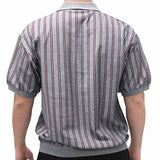 Safe Harbor Allover Short Sleeve Banded Bottom Shirt 112096