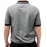 Safe Harbor Allover Short Sleeve Banded Bottom Shirt 112152