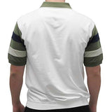 Safe Harbor Allover Short Sleeve Banded Bottom Shirt 112173