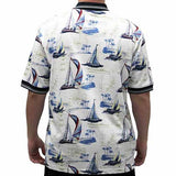 Palmland Men's Boat Sketch Polo Shirt
