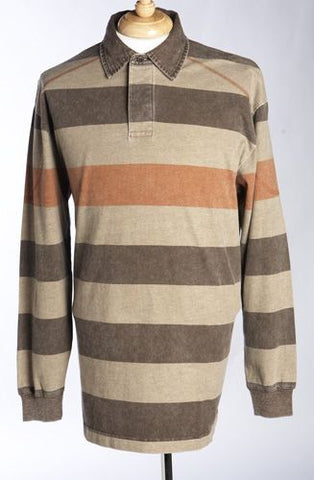 Cotton Traders L/S Pigment Dyed Horizontal Stripe Knit