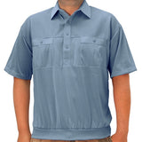 Classics by Palmland Two Pocket Knit Short Sleeve Banded Bottom Shirt 6010-656 Marine