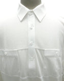 Classics by Palmland Two Pocket Knit Short Sleeve Banded Bottom Shirt 6010-656 White