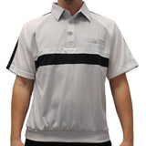 Classics By Palmland Knit Short Sleeve Banded Bottom Shirt 6010-671 Pearl