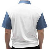 Classics By Palmland Knit Short Sleeve Banded Bottom Shirt 6010-693 Marine