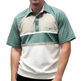 Classics By Palmland Knit Short Sleeve Banded Bottom Shirt 6010-694 Sage