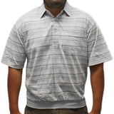 LD Sport Jacquard Short Sleeve Banded Bottom Shirt - 6010-902 GREY