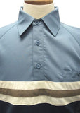 Palmland Woven Banded Bottom 6030-801 Navy