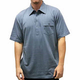 Palmland Solid Textured Short Sleeve Knit