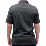 Palmland Solid Textured Short Sleeve Knit -Black