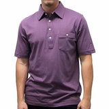 Palmland Solid Textured Short Sleeve Knit -Plum