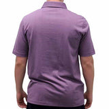 Palmland Solid Textured Short Sleeve Knit -Plum