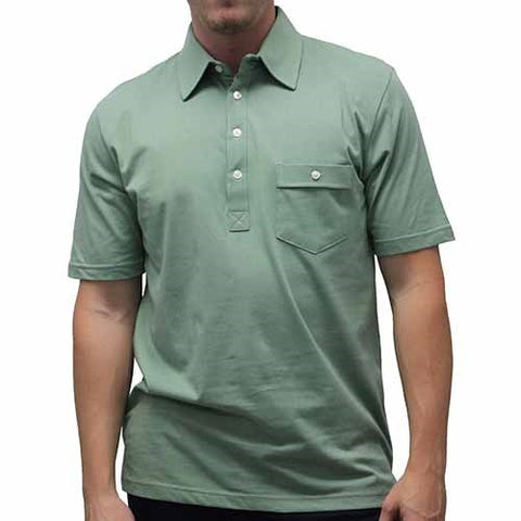 Palmland Solid Textured Short Sleeve Knit -Sage