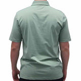 Palmland Solid Textured Short Sleeve Knit -Sage