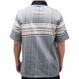 Palmland Club S/S Tailored Collar Pocketed Knit - 6050-443 NAVY
