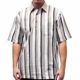 Palmland Club S/S Tailored Collar Pocketed Knit - 6050-445 TAUPE