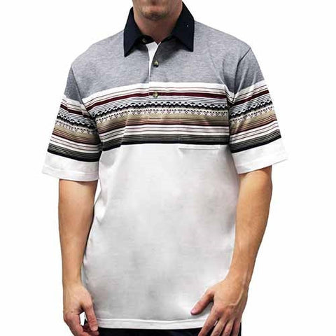 Palmland Club S/S Tailored Collar Pocketed Knit - 6050-446 NAVY