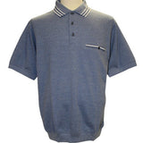 Safe Harbor Solid Textured Banded Bottom Shirt