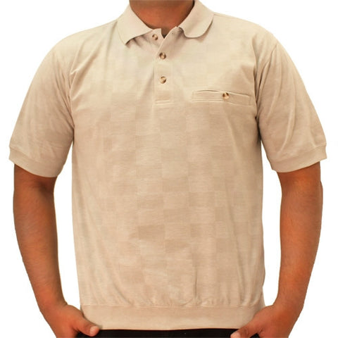 Safe Harbor Short Sleeve Banded Bottom Shirt - 6070-220 Khaki