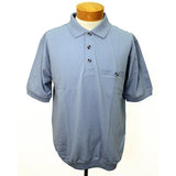 Safe Harbor Short Sleeve Banded Bottom Shirt 6070-223 Light Blue