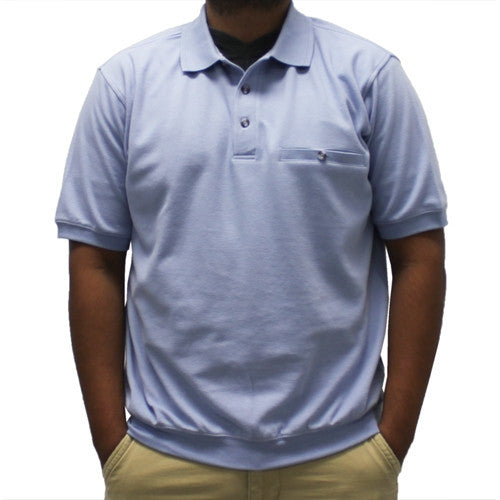 Safe Harbor Short Sleeve Banded Bottom Shirt 6070-231 Light Blue