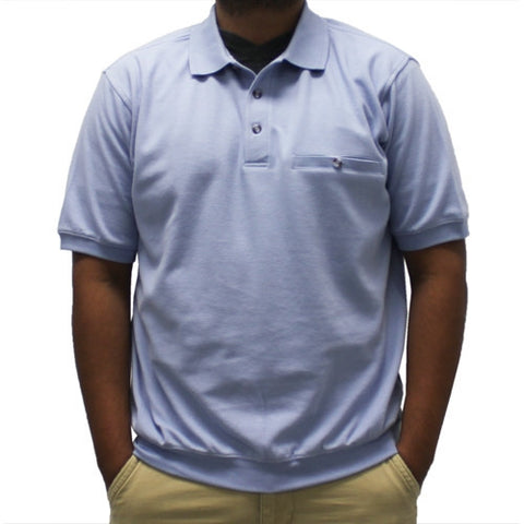 Safe Harbor Short Sleeve Banded Bottom Shirt 6070-231 Light Blue