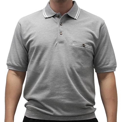 Safe Harbor Short Sleeve Banded Bottom Shirt 6070-234 Grey