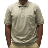 Safe Harbor Short Sleeve Banded Bottom Shirt 6070-235 Taupe