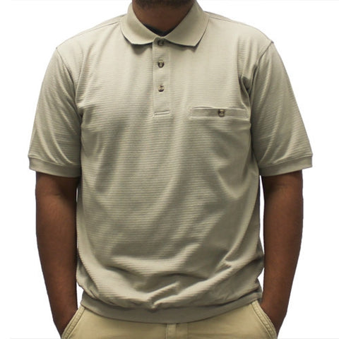 Safe Harbor Short Sleeve Banded Bottom Shirt 6070-235 Taupe