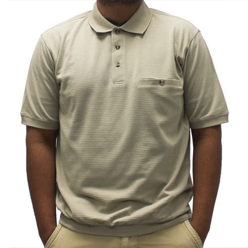 Safe Harbor Short Sleeve Banded Bottom Shirt 6070-235BT Taupe