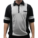 Classic by Palmland Two Tone Banded Bottom Shirt 6090-262B