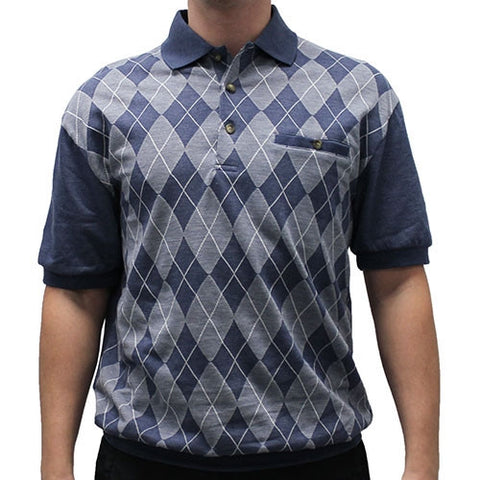 LD Sport  Allover Short Sleeve Banded Bottom Shirt 6090-500