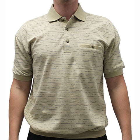 LD Sport Allover Short Sleeve Banded Bottom Shirt 6090-502