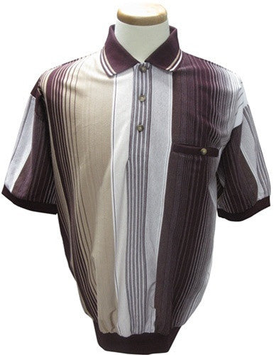 Classics by Palmland Vertical Stripe Knit Banded Bottom Shirt - 6090-802